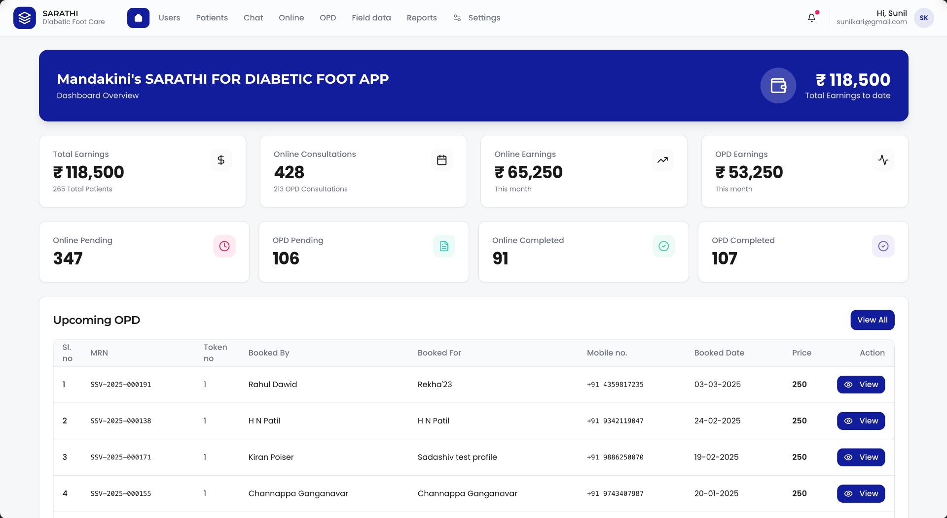 SARATHI – Diabetic Foot Care Platform - Hero