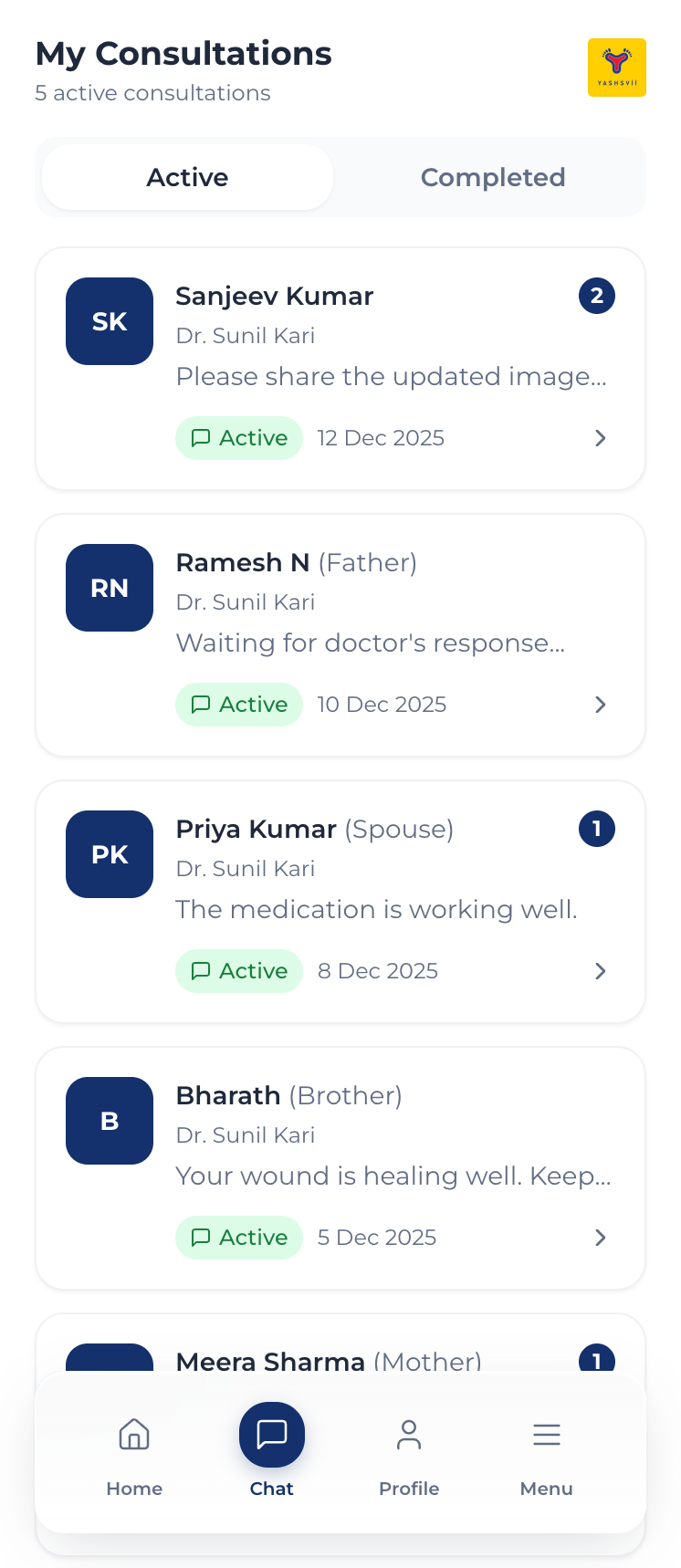 SARATHI – Diabetic Foot Mobile App - Screen 2